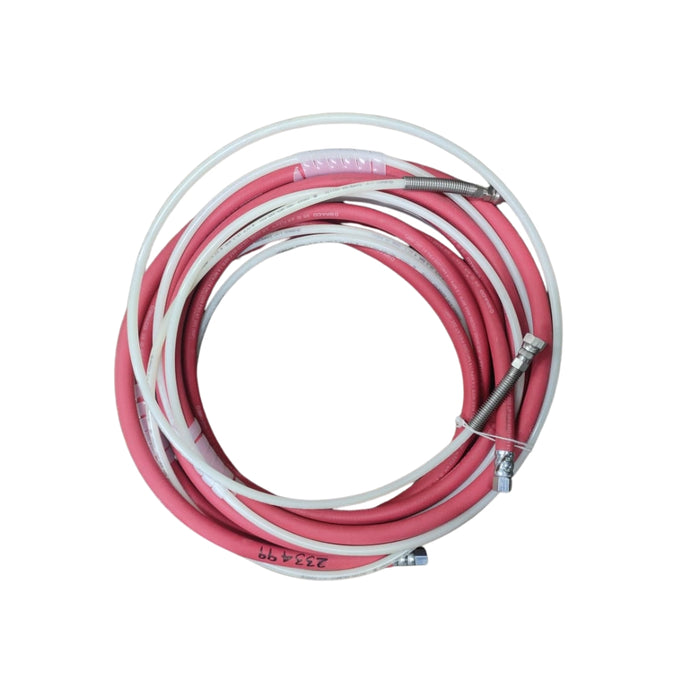 233499 Air/Fluid Hose, 25 ft SS Couplings, fits AirPro Spray Guns