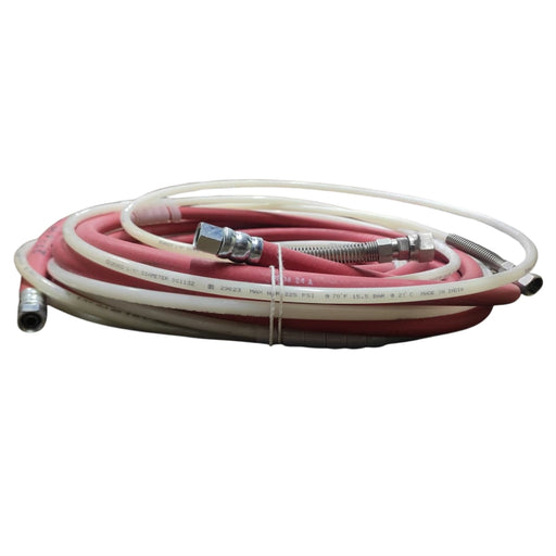 233499 Air/Fluid Hose, 25 ft SS Couplings, fits AirPro Spray Guns