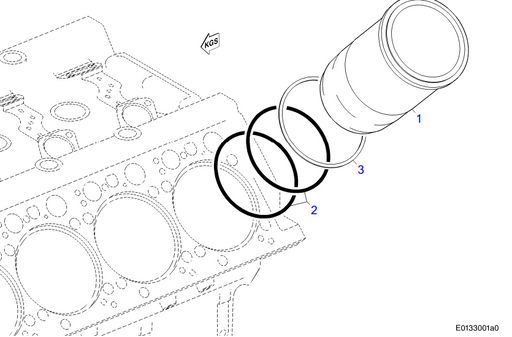 MTU Lower Cylinder Liner Seal Ring 0229974948