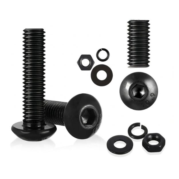1705 Pcs M2 M3 M4 M5 Hex Socket Head Cap Screws, Nuts & Washers Kit
