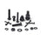 1705 Pcs M2 M3 M4 M5 Hex Socket Head Cap Screws, Nuts & Washers Kit