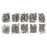 600 Pcs M2 M3 Stainless Steel Hex Socket Head Cap Screws Nuts Washers Assortment Kit