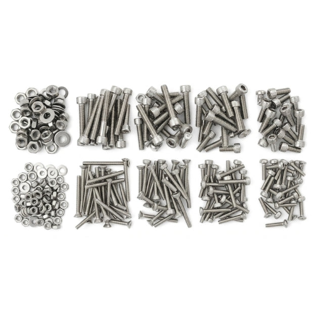 600 Pcs M2 M3 Stainless Steel Hex Socket Head Cap Screws Nuts Washers Assortment Kit