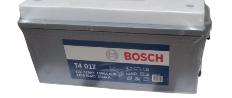 BOSCH STARTER BATTERY T4 077, T4 017 -12V/170AH/1000A, 0092T40770