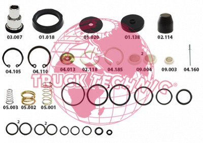 TRUCK TECHNIC WSK.56.1.1 REPAIR KIT FOR RELAY EMERGENCY VALVE 9710021500