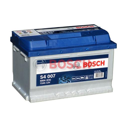 Акумулятор 72Ah-12v BOSCH (S4007) (278x175x175),R,EN680
