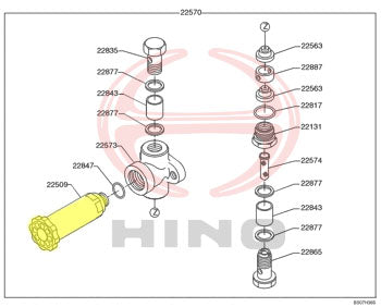 HINO PRIMARY FUEL PUMP 225091370