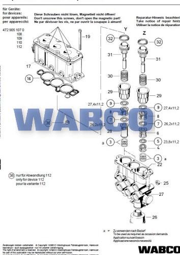 WABCO 4729050032 DAF REP KIT CLUTCH BOOSTER-SAJID Auto Online