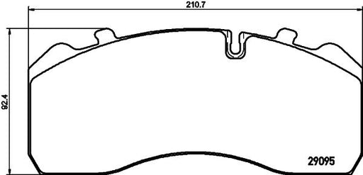 MERCEDES GENUINE TS DISK BRAKE PAD A0084205820