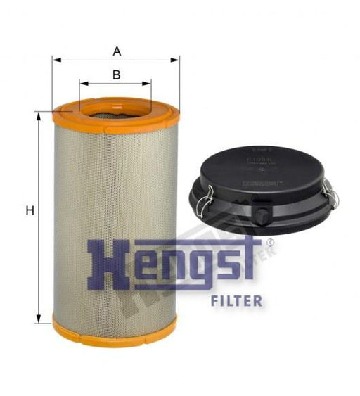 HENGST AIR FILTER ELMT-DAF(XF105 ) E1084L-SAJID Auto Online