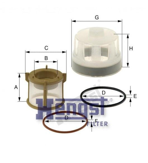 HENGST FILTER SET (FILTER+ORING+CAP) E11S03D29-SAJID Auto Online