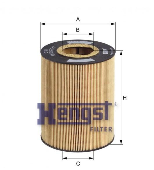 HENGST OIL FILTER ELMT-MAN(TGA) E13HD47-SAJID Auto Online