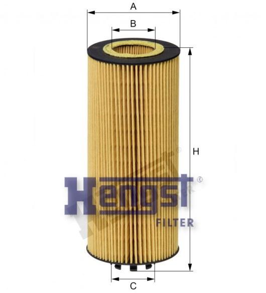 HENGST OIL FILTER ELMT-ACTROS(MP4) E181HD252-SAJID Auto Online