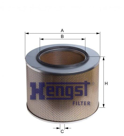 HENGST AIR FILTER ELMT-ACTROS(MP2/3) E312L-SAJID Auto Online