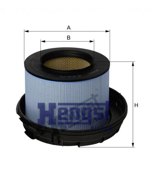 HENGST AIR FILTER ELMT-ACTROS(MP2/3) E497L-SAJID Auto Online