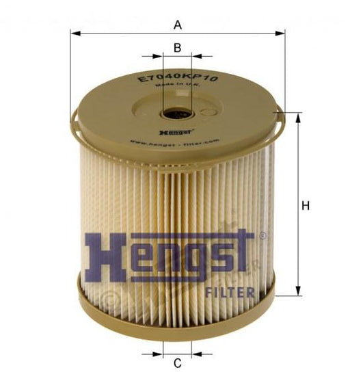 HENGST FUEL FILTER ELMT-VOLVO(FH12) E7040KP10-SAJID Auto Online