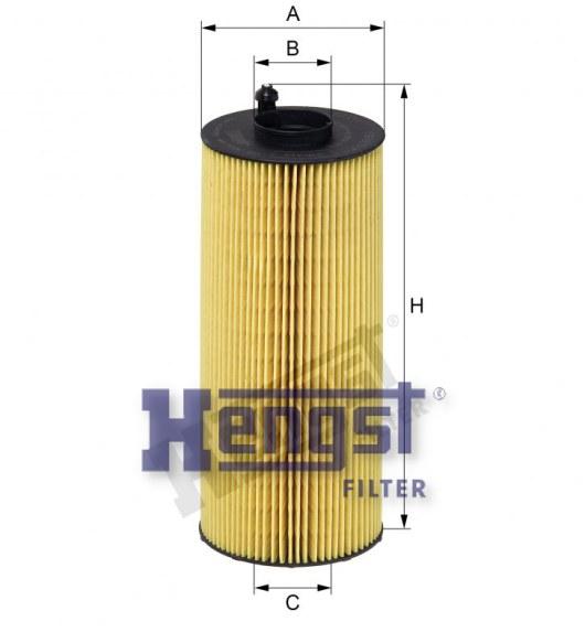 HENGST OIL FILTER ELMT-DAF(CF86) E830HD253-SAJID Auto Online