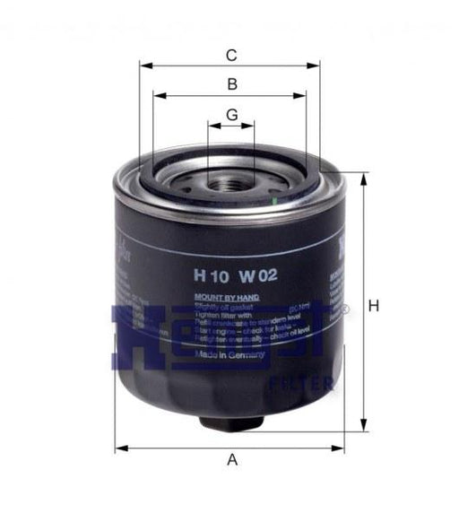 HENGST OIL FILTER-SCANIA(4S) H10W02-SAJID Auto Online