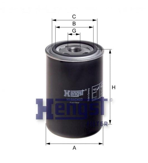 HENGST FUEL FILTER-DAF(XF95) H18WDK03-SAJID Auto Online