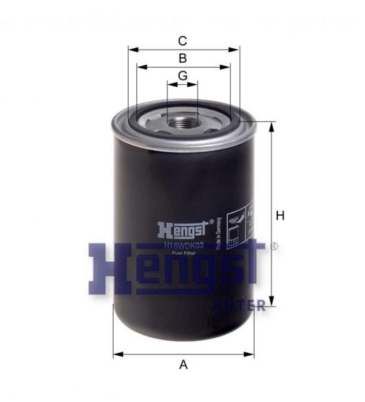 HENGST FUEL FILTER-DAF(XF95) H18WDK03-SAJID Auto Online
