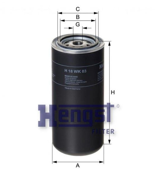HENGST FUEL FILTER-VOLVO(FH12) H18WK03-SAJID Auto Online