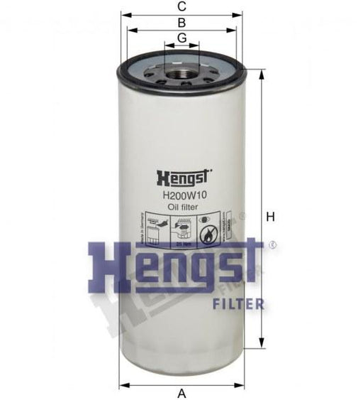 HENGST OIL FILTER-VOLVO(FH16) H200W10-SAJID Auto Online