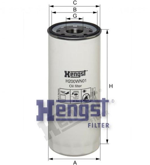 HENGST OIL FILTER-VOLVO(FH12) H200WN01-SAJID Auto Online
