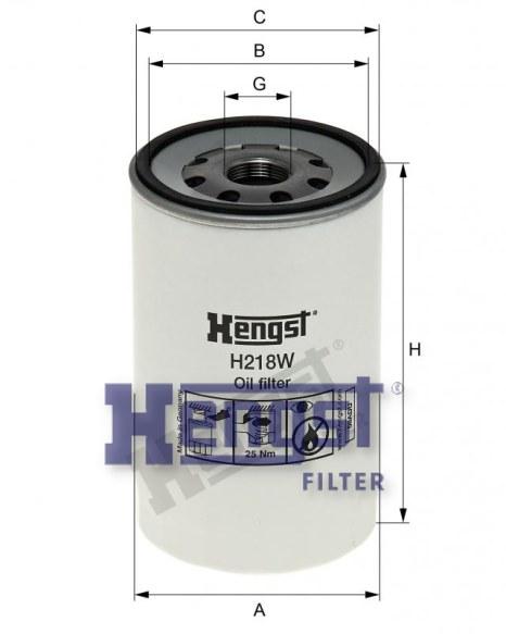 HENGST OIL FILTER-MIDLUM H218W-SAJID Auto Online