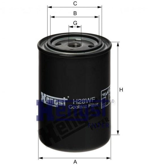 HENGST COOLANT FILTER-VOLVO(FH12) H28WF-SAJID Auto Online