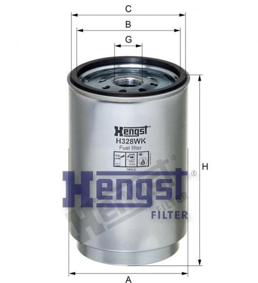 HENGST FUEL FILTER-FH16 H328WK-SAJID Auto Online