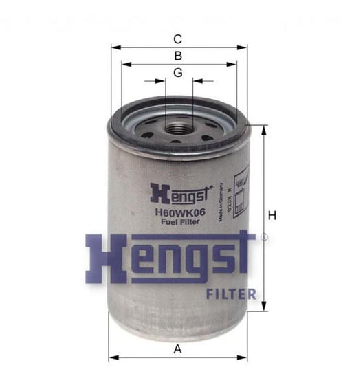 HENGST FUEL FILTER-SCANIA(3S) H60WK06-SAJID Auto Online