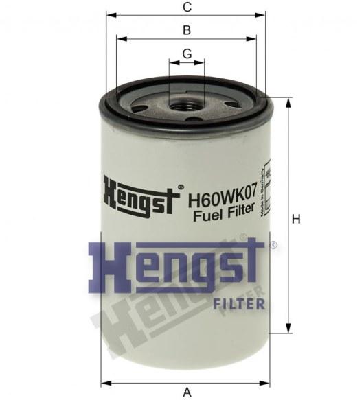 HENGST FUEL FILTER-VOLVO(FH16) H60WK07-SAJID Auto Online