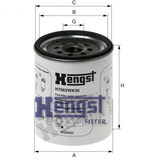 HENGST FUEL FILTER-VOLVO(FL III) H7062WK30-SAJID Auto Online