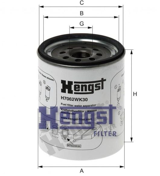 HENGST FUEL FILTER-VOLVO(FL III) H7062WK30-SAJID Auto Online