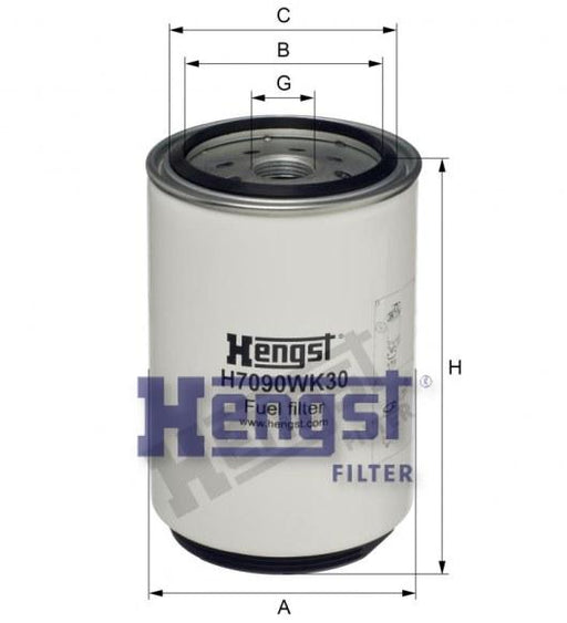 HENGST FUEL FILTER-MAN(M2000) H70WDK07-SAJID Auto Online