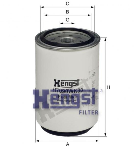 HENGST FUEL FILTER-MAN(M2000) H70WDK07-SAJID Auto Online