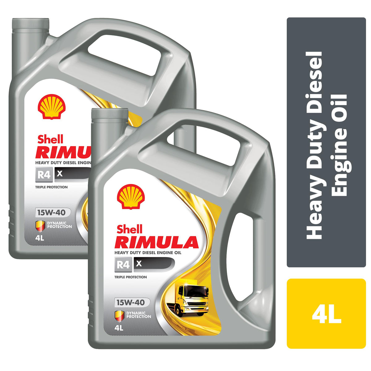 Shell Rimula R4 X 15W-40, 4L — SAJID Auto Online