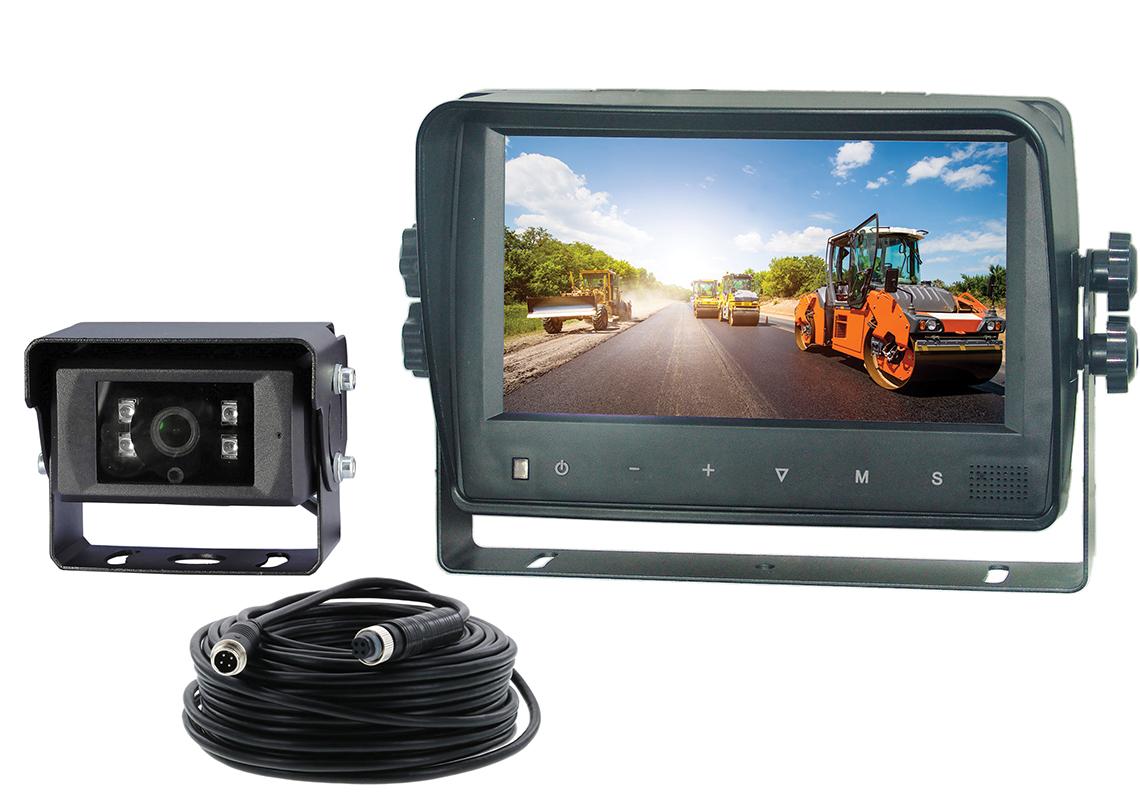 D14903 WIRED CAMERA SYSTEMS - COMPLETE HD 720P WIRED SYSTEM WITH 7" SCREEN AND BLACK ALU CAMERA
